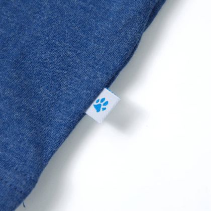 Детска тениска, тъмносин меланж, 116