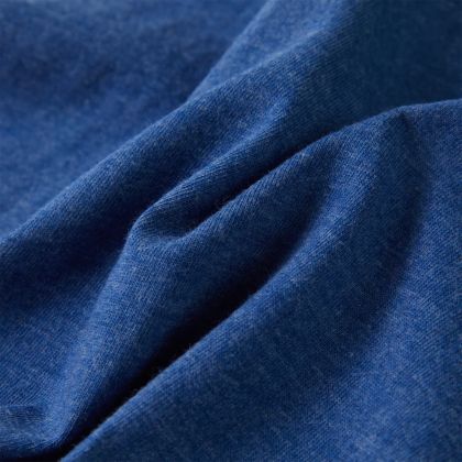 Детска тениска, тъмносин меланж, 116