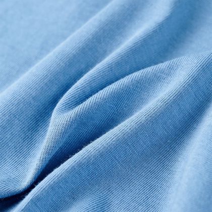 Детска тениска, средно синя, 140