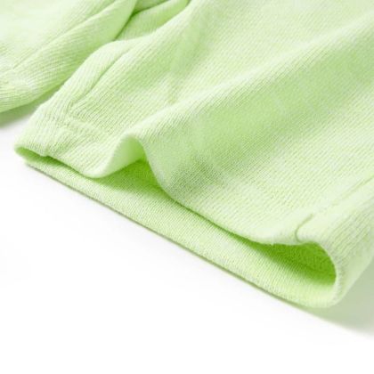 Детски шорти с шнур, неоновожълти, 128