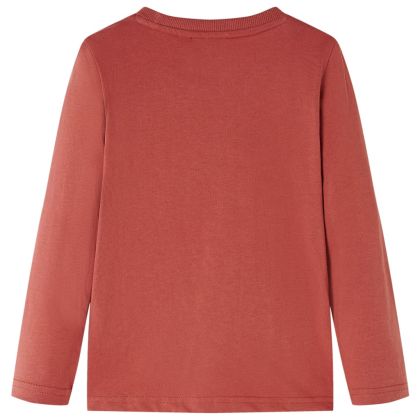 Детска тениска с дълъг ръкав, къна, 116