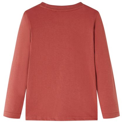 Детска тениска с дълъг ръкав, къна, 128