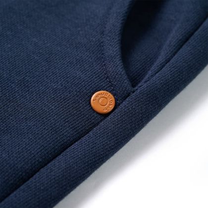 Детски спортен панталон, тъмносин меланж, 116