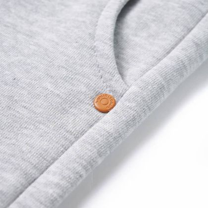 Детски спортен панталон, сив меланж, 92