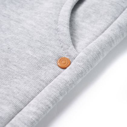 Детски спортен панталон, сив меланж, 140