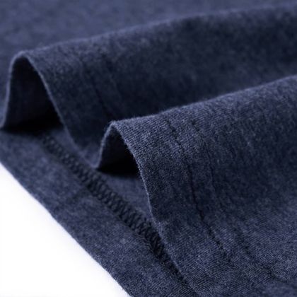 Детска тениска с дълъг ръкав, тъмносин меланж, 128