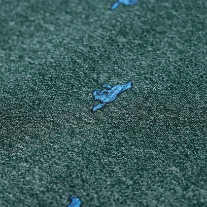 Детски суитшърт, тъмнозелен меланж, 104