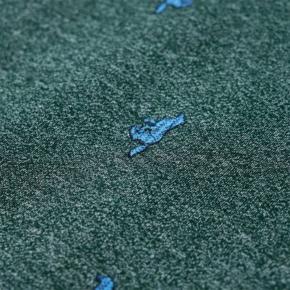 Детски суитшърт, тъмнозелен меланж, 116