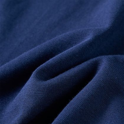 Детска тениска с дълъг ръкав, нейви синьо, 104