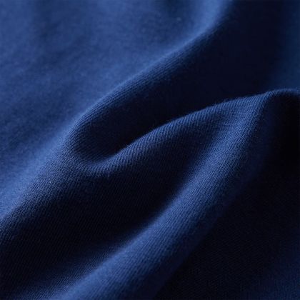 Детска тениска с дълъг ръкав, нейви синьо, 140