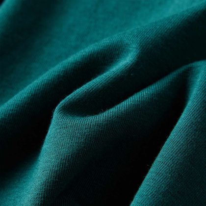 Детска тениска с дълъг ръкав, тъмнозелена, 116