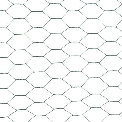 Кокошкарска мрежа, с PVC покритие, 25x1,5 м, зелена