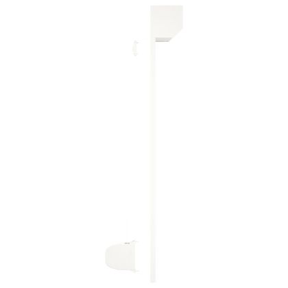 Външна ролетна щора, алуминий, 100x120 см, бяла