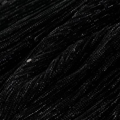 Детска рокля с дълъг ръкав, черна, 104