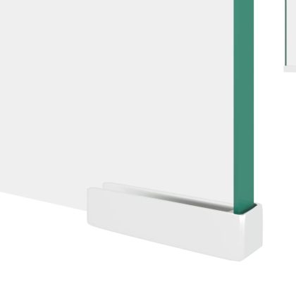 Стойка за телевизор/монитор, стъкло, прозрачна, 80x30x13 см