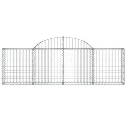 Габионни кошници арка 2 бр 200x30x60/80 см поцинковано желязо