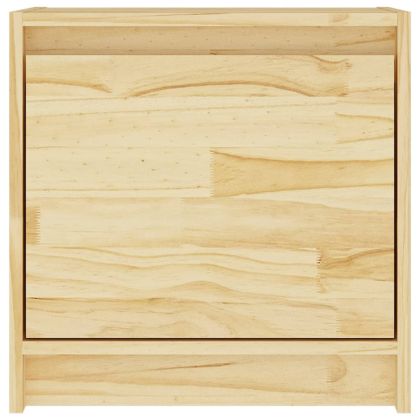 Нощни шкафчета, 2 бр, 40x30,5x40 см, борово дърво масив