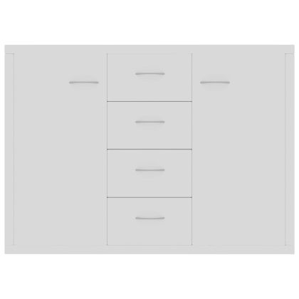 Бюфет, бял, 88x30x65 см, инженерно дърво