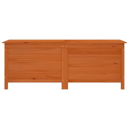 Градинска кутия за съхранение кафява 150x50x56,5 см чам масив