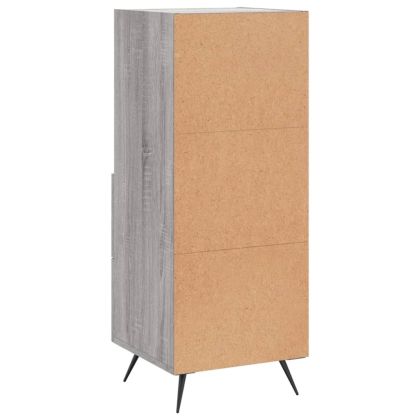 Сайдборд, сив сонома, 34,5x34x90 см, инженерно дърво