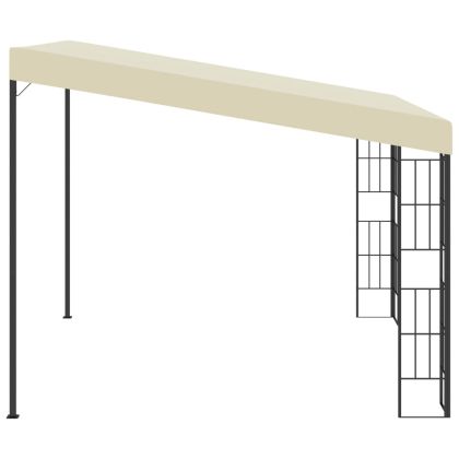 Шатра за стенен монтаж, 3x3 м, кремава, текстил