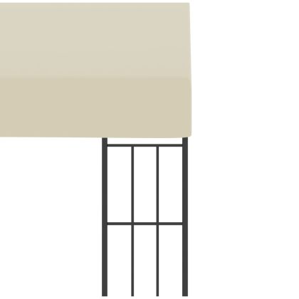 Шатра за стенен монтаж, 3x3 м, кремава, текстил