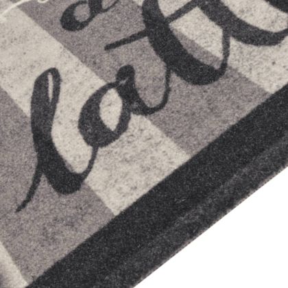 Кухненско килимче, миещо, Coffee, черно, 60x180 см, кадифе