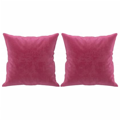 3-местен диван декоративни възглавници виненочервен 180 см