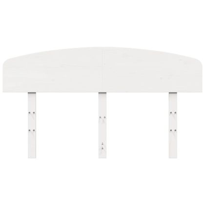 Горна табла, бяла, 150 см, масивно дърво бор