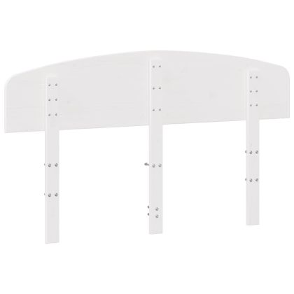 Горна табла, бяла, 150 см, масивно дърво бор