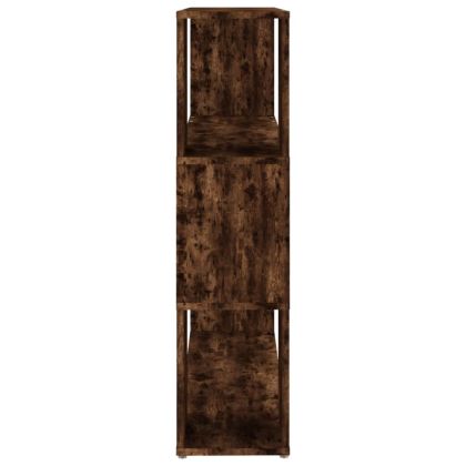 Библиотека/разделител за стая, опушен дъб, 100x24x94 см