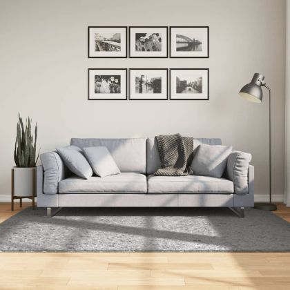 Шаги килим с дълъг косъм "PAMPLONA" модерен сив 140x200 см