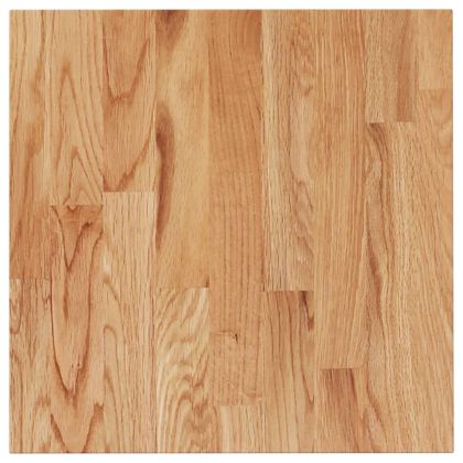 Квадратен плот за маса, светлокафяв, 50x50x1,5 см, дъб масив