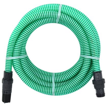 Смукателен маркуч с PVC конектори зелен 1" 7 м PVC