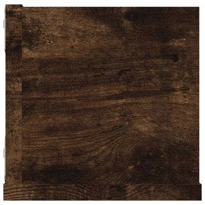 CD стенен рафт, опушен дъб, 100x18x18 см, инженерно дърво