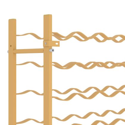 Стойка за вино за 72 бутилки, златиста, метална