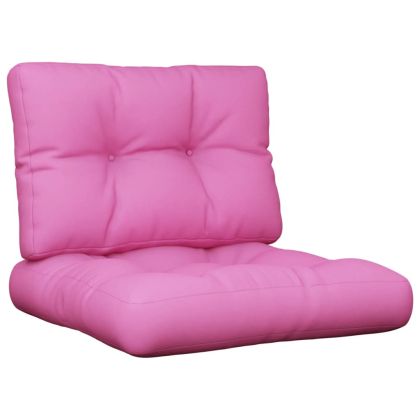 Палетни възглавници, 2 бр, розови, текстил