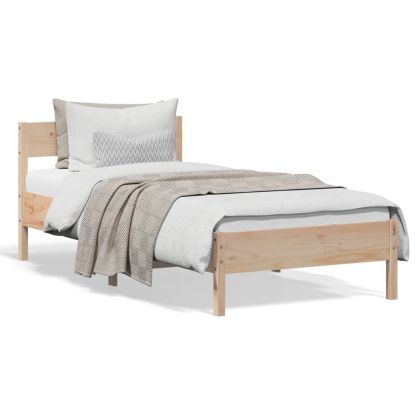 Рамка за легло без матрак, 90x190 см, масивна чамова дървесина