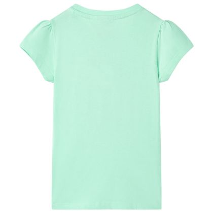 Детска тениска, яркозелена, 104