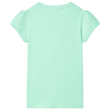 Детска тениска, яркозелена, 128
