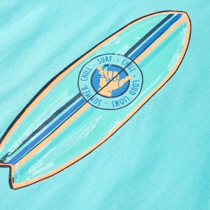 Детска тениска с къс ръкав, аква, 140