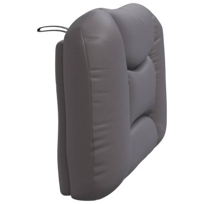 Мека табла за легло Hvar, сива, 90 см, изкуствена кожа