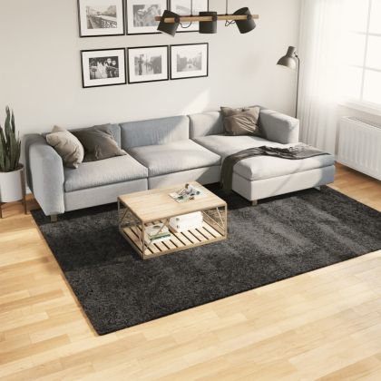 Шаги килим с дълъг косъм "PAMPLONA" модерен антрацит 200x280 см
