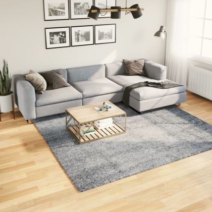 Шаги килим с дълъг косъм "PAMPLONA" модерен син 240x240 см