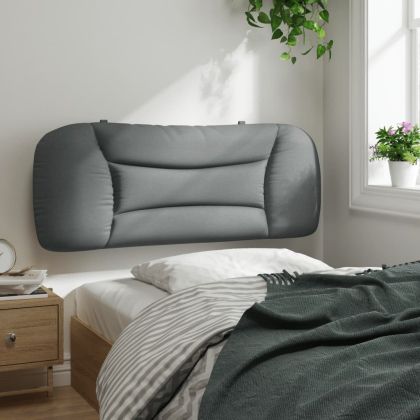 Мека табла за легло Hvar, светлосива, 100 см, плат