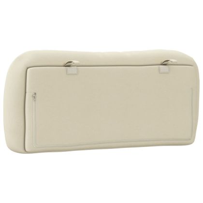 Мека табла за легло Hvar, кремава, 90 см, плат