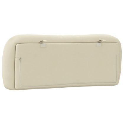 Мека табла за легло Hvar, кремава, 100 см, плат