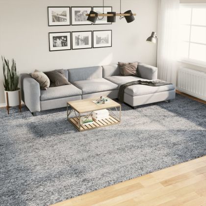 Шаги килим с дълъг косъм "PAMPLONA" модерен син 300x400 см