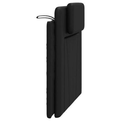 Мека табла за легло Viana, черна, 100 см, изкуствена кожа