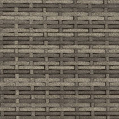 2-местен градински диван със сенник и табуретки сив полиратан